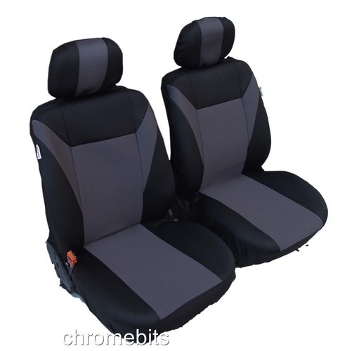Front grey black fabric seat - grey,