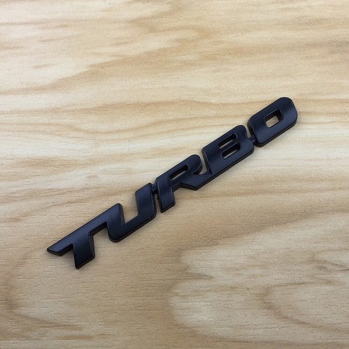1pc black turbo letters - black,