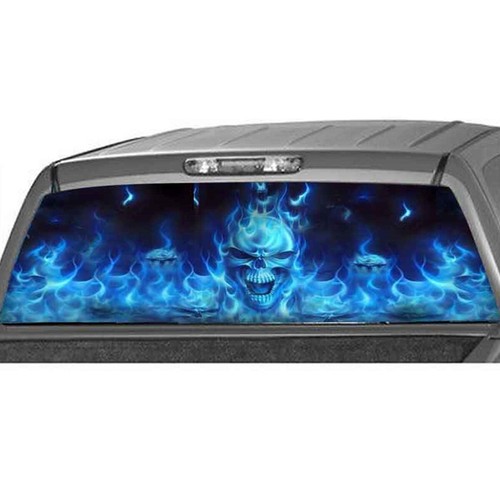 Vehicle rear window decal - rear,