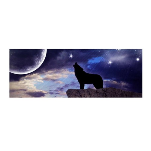 X58 wolf howling sticker - 18“x58",