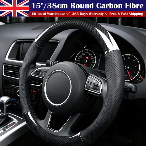 Black carbon fibre steering - black,