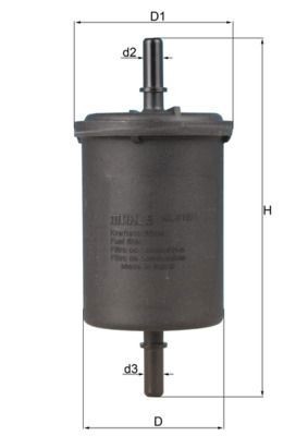 Mahle 416 fuel filter - mahle,