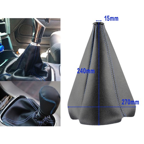 Leather stitch gear shift knob - leather,
