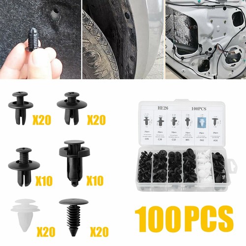100x car clips - clips, hole