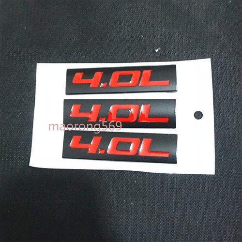 Black matte red - 3x, metal